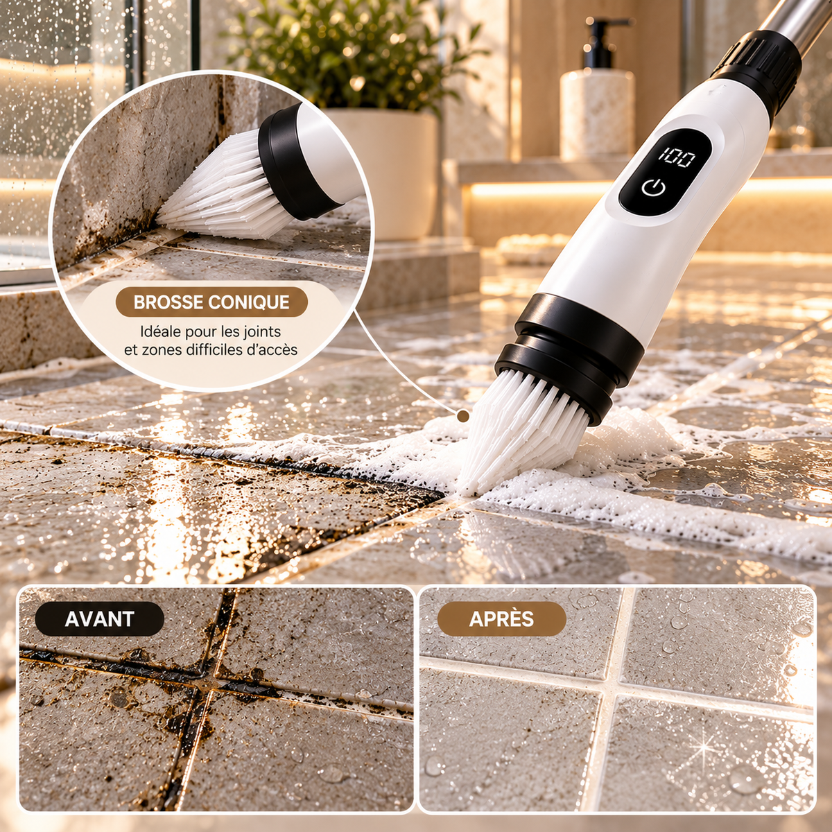 Brosse Électrique de Nettoyage 8-en-1 VELQOA™