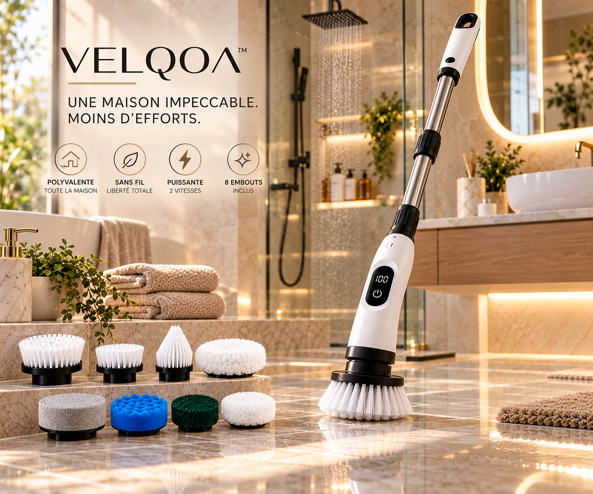 Brosse Électrique de Nettoyage 8-en-1 VELQOA™